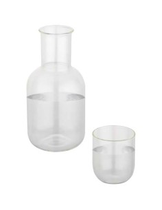 Set de jarra y taza de cristal "Amelie"