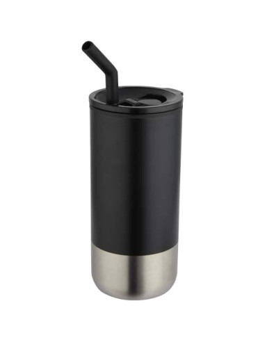 Vaso con aislamiento de 480 ml con certificado RCS y pajita "Grayson"