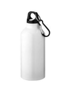 Botella de 400 ml de aluminio con mosquetón "Oregon" | Sequio regalos 2