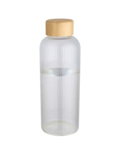 Botella de 650 ml de vidrio borosilicato de pared simple con tapa de b