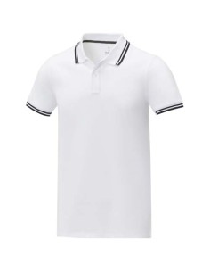 Polo de manga corta con ribete para hombre "Amarago"