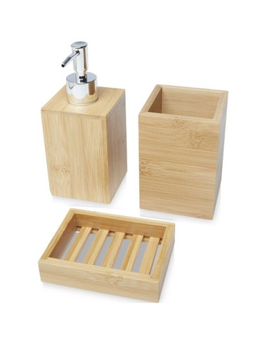 Set de baño de bambú de 3 piezas "Hedon" | Sequio regalos de empresa