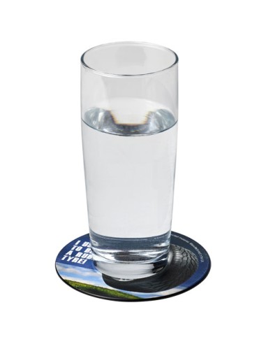 Brite-Mat® Posavasos redondo con material de neumático | Sequio regalo