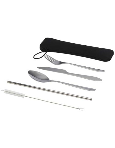 Cubertería de acero inoxidable de 5 piezas "Sheen" | Sequio regalos de