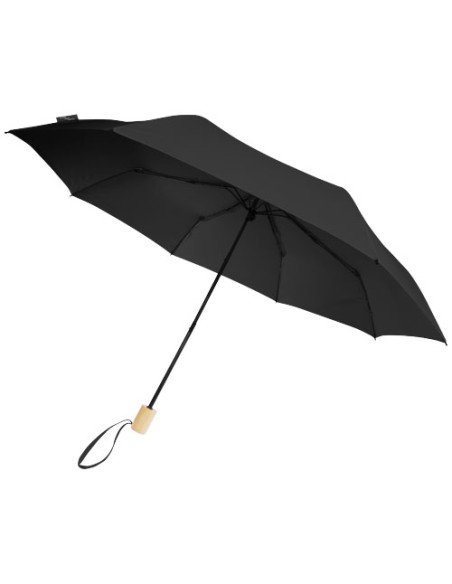 Paraguas plegable de 21" de PET reciclado resistente al viento "Birgit