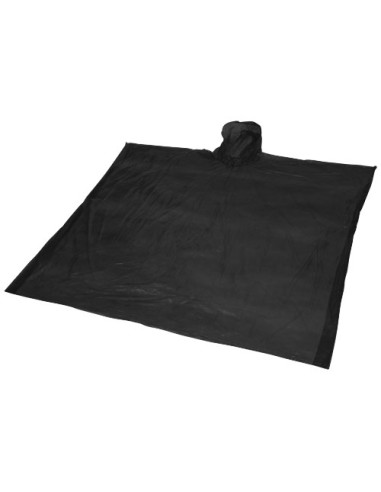 Poncho de lluvia desechable de material reciclado con bolsa de almacen
