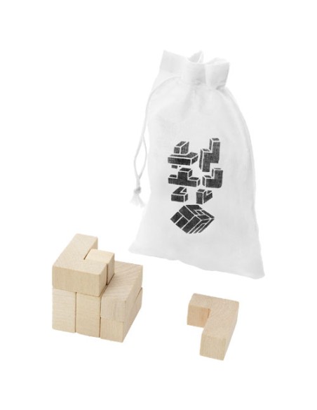 Juego de ingenio de madera en funda "Solfee" | Sequio regalos de empre