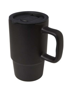Taza de cerámica con tapa de plástico de 450 ml "Carter" | Sequio rega 2