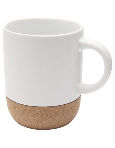 Taza de cerámica para sublimación de 300 ml con detalles de corcho "Bi