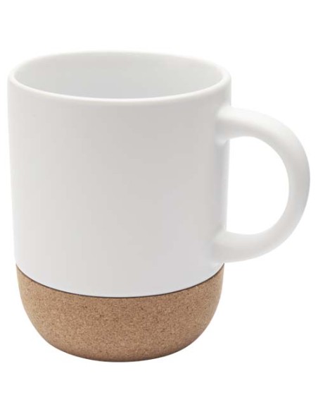 Taza de cerámica para sublimación de 300 ml con detalles de corcho "Bi