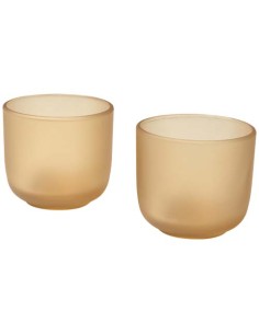 Juego de 2 vasos de cristal de 200 ml "Male" | Sequio regalos de empre