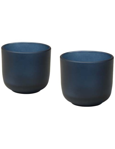 Juego de 2 vasos de cristal de 200 ml "Male" | Sequio regalos de empre