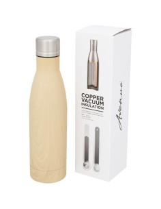 Bidón con aislamiento de cobre con diseño de madera de 500 ml "Vasa" |