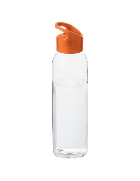 Botella de Tritan™ transparente con tapa de colores de 650 ml "Sky" |