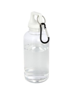 Bidón de 400 ml de plástico reciclado con mosquetón y certificación RC