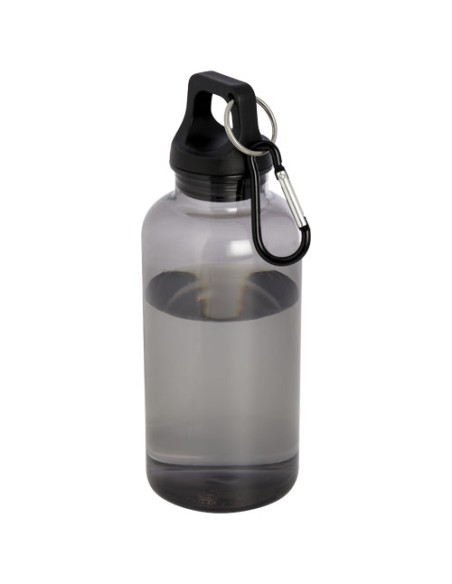 Bidón de 400 ml de plástico reciclado con mosquetón y certificación RC