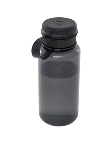Botella deportiva de RPET con certificado RCS, de 900 ml y con tapa mu