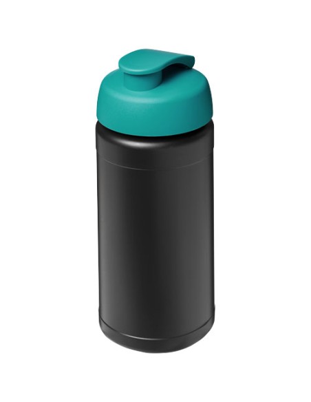 Bidón deportivo con tapa Flip de material reciclado de 500 ml "Baselin