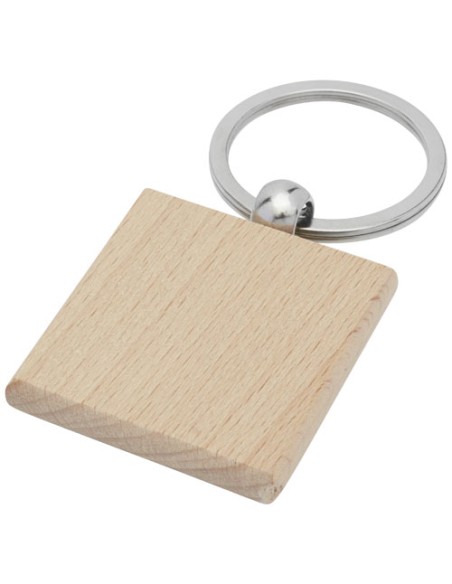 Llavero cuadrado de madera de haya"Gioia" | Sequio regalos de empresa