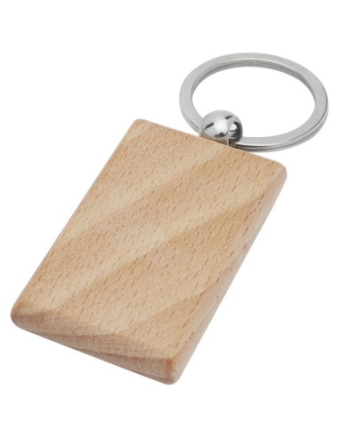 Llavero rectangular de madera de haya "Gian" | Sequio regalos de empre
