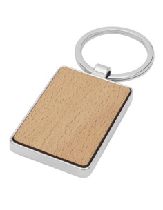 Llavero rectangular de madera de haya "Mauro" | Sequio regalos de empr