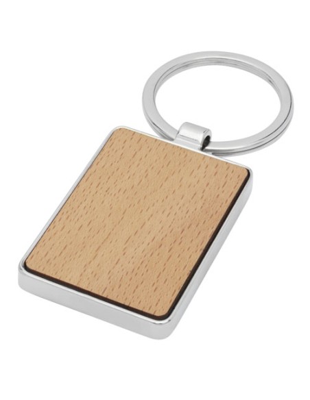 Llavero rectangular de madera de haya "Mauro" | Sequio regalos de empr