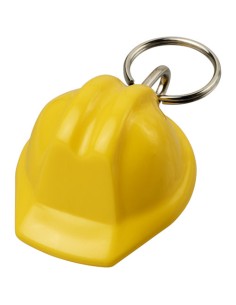 Llavero de material reciclado con forma de casco...