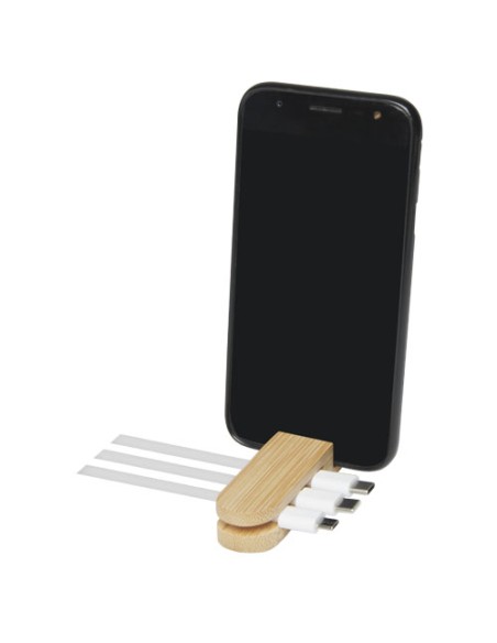 Organizador de cables de bambú "Edulis" | Sequio regalos de empresa