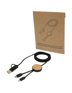 Cable 5 en 1 de plástico reciclado de 150 cm para sincronización de da 2