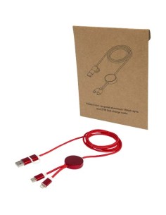 Cable 5 en 1 de aluminio y plástico reciclado de 150 cm para sincroniz