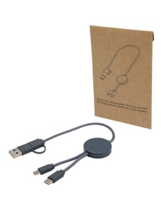 Cable 5 en 1 de plástico reciclado de 30 cm para sincronización de dat 2