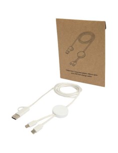 Cable 5 en 1 de plástico reciclado de 150 cm para sincronización de da