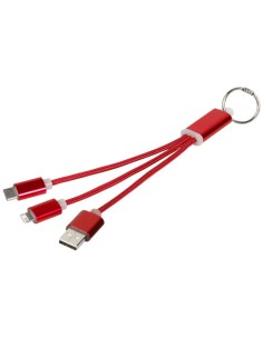 Cable de carga 3 en 1 con llavero "Metal" | Sequio regalos de empresa 2