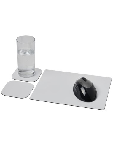 Combo 3 de alfombrilla para ratón y juego de posavasos "Brite-Mat®" |