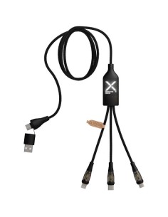 Cable de carga rápida 5 en 1 de 100 W/5 A con pantalla digital "SCX.de