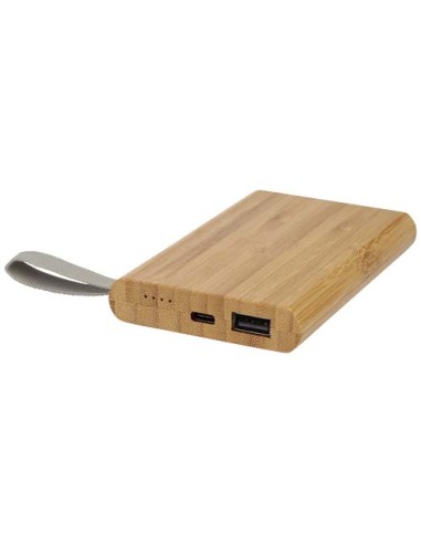 Batería externa de 5000 mAh de bambú "Tulda" | Sequio regalos de empre