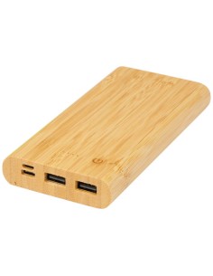 Batería externa de 10,000 mAh de bambú "Tulda" | Sequio regalos de emp