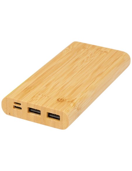 Batería externa de 10,000 mAh de bambú "Tulda" | Sequio regalos de emp