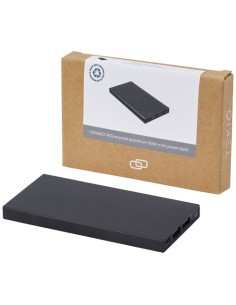 Batería externa de 5000 mAh en aluminio reciclado "Connect" | Sequio r