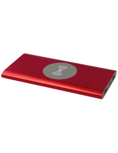 Batería externa inalámbrica tipo C de aluminio reciclado de 8000 mAh "