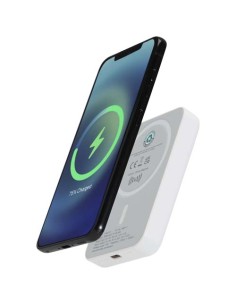 Batería externa inalámbrica magnética de 5000 mAh y 15 W con PD de 20 