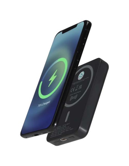 Batería externa inalámbrica magnética de 5000 mAh y 15 W con PD de 20 
