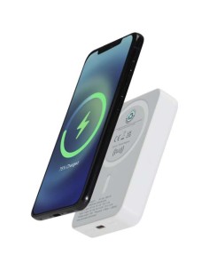 Batería externa inalámbrica magnética de 10 000 mAh y 15 W con PD de 2