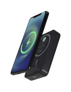 Batería externa inalámbrica magnética de 10 000 mAh y 15 W con PD de 2 2