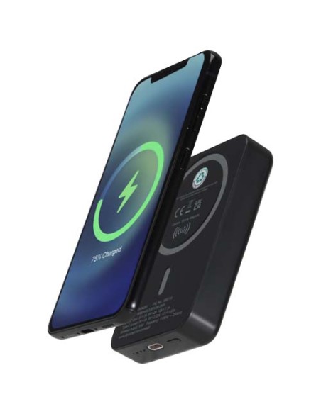 Batería externa inalámbrica magnética de 10 000 mAh y 15 W con PD de 2