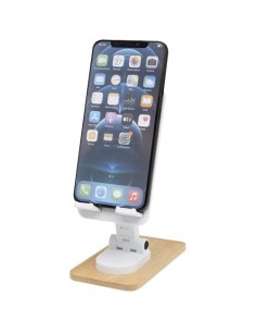 Soporte para teléfono de sobremesa plegable de plástico reciclado con