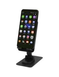 Soporte para teléfono plegable de plástico reciclado con soporte metál 2