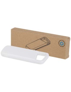 Batería externa de 5000 mAh y 12 W de plástico reciclado resistente al