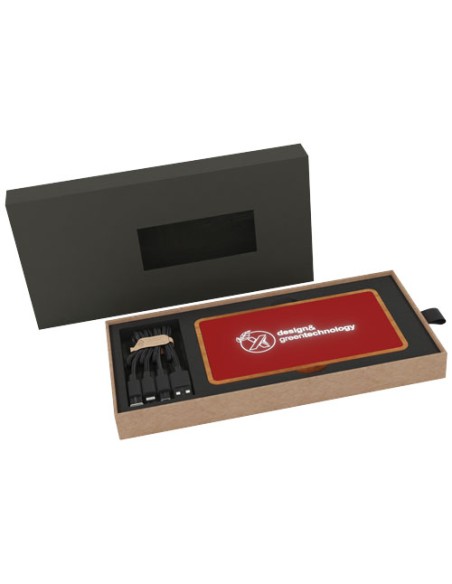 Batería externa inalámbrica luminosa de 5000 mAh "SCX.design P36" | Se