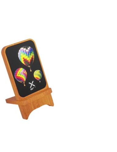 Cargador inalámbrico de madera de 15 W luminoso "SCX.design W16" | Seq